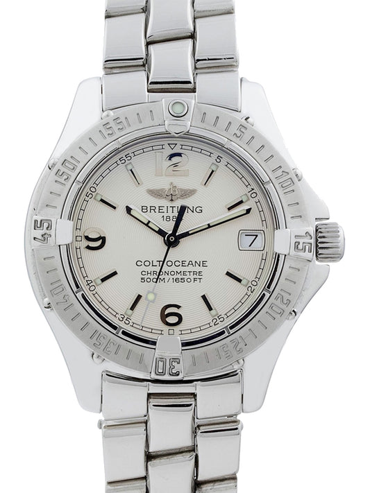Breitling Colt Oceane A77380 – Ladies 33mm White Dial, SuperQuartz, Full Set