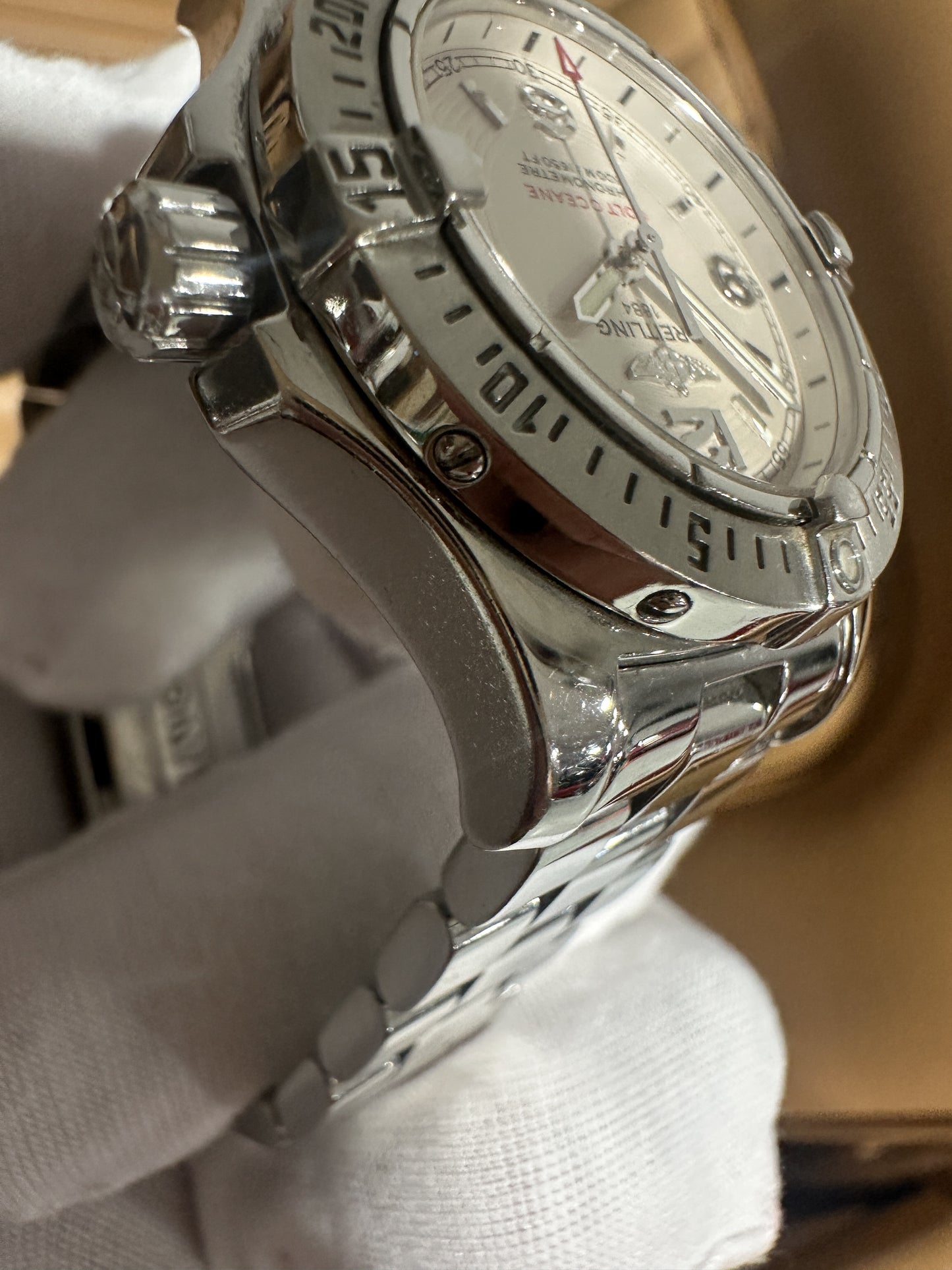 Breitling Colt Oceane A77380 – Ladies 33mm White Dial, SuperQuartz, Full Set